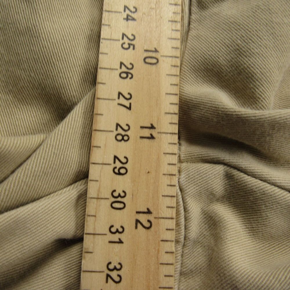 Polo Vintage Ralph Lauren Pant Men 35X32 (29.5) Beige Chino Classic Fit Academia - Picture 6 of 8
